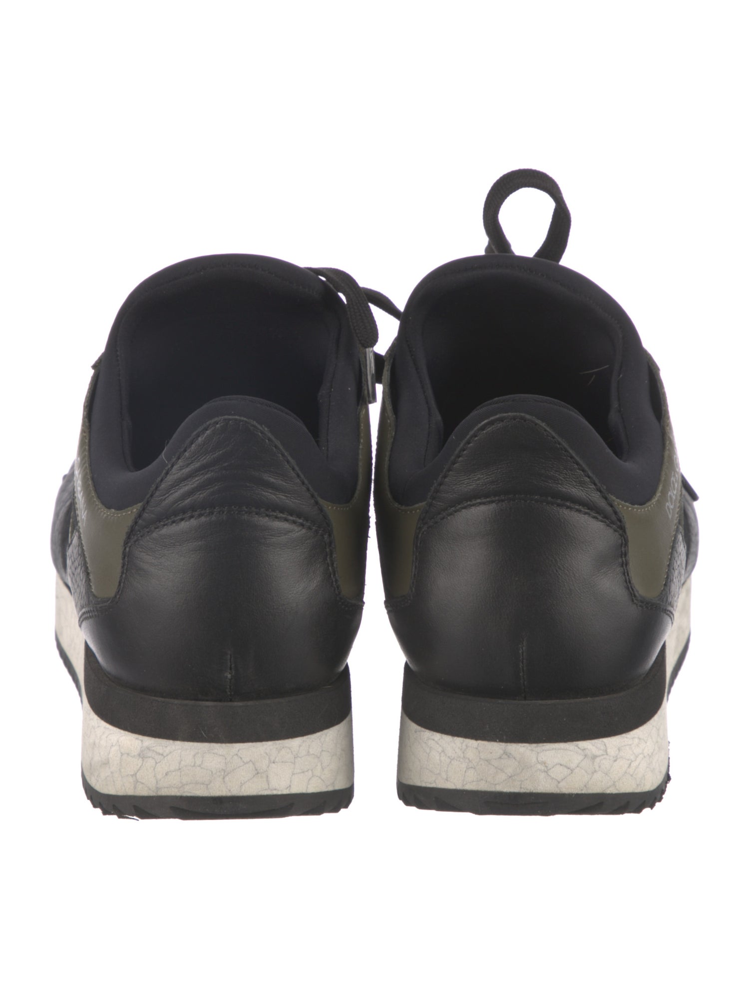 Dolce & Gabbana Suede Printed Athletic Sneakers